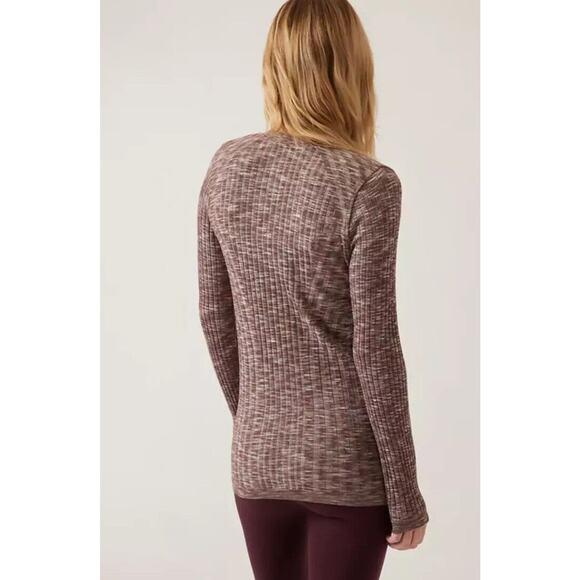 NWT ATHLETA Revolve Seamless Cardigan Heather Ribbed Knit Women's‎ XXS MSRP $134 - Picture 3 of 3